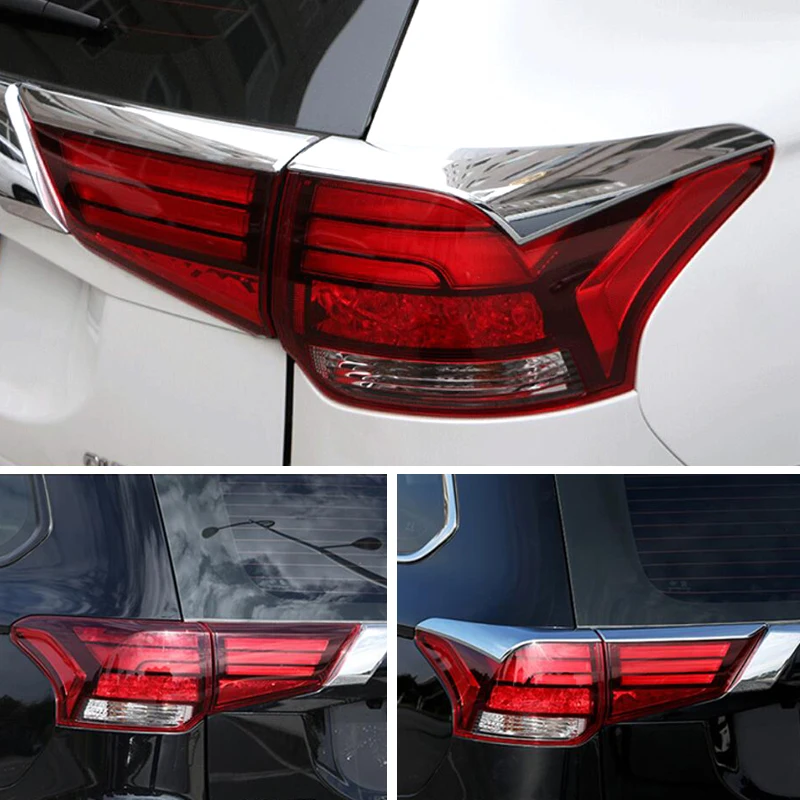 Для Mitsubishi Outlander 2016 -2019 ABS хромированный задний светильник стример отделка фонарь