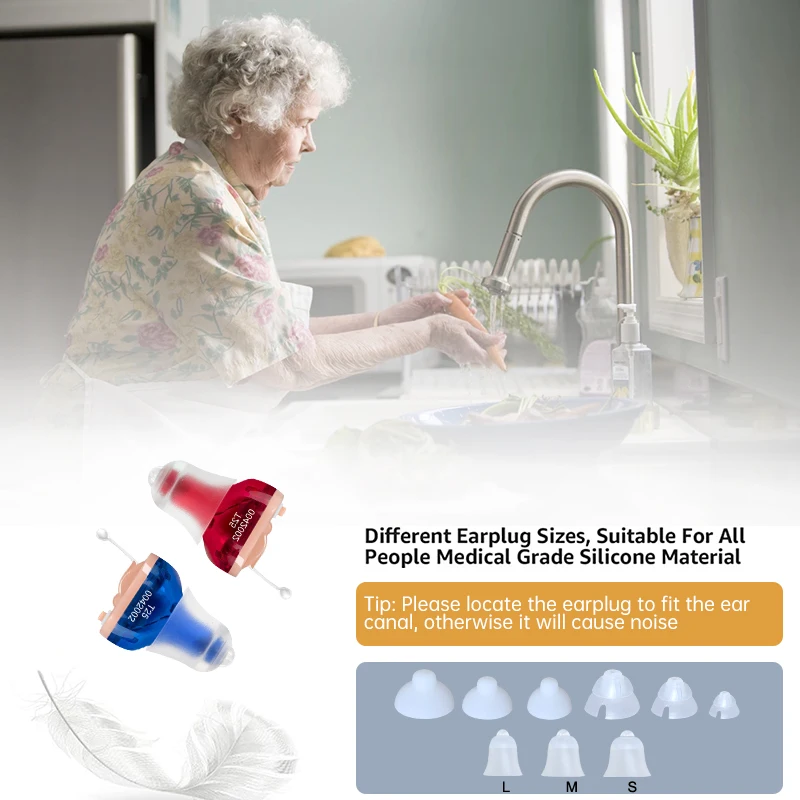 Цифровой слуховой аппарат аудиофоны 6 канальный Шум шумоподавления T25 кВт