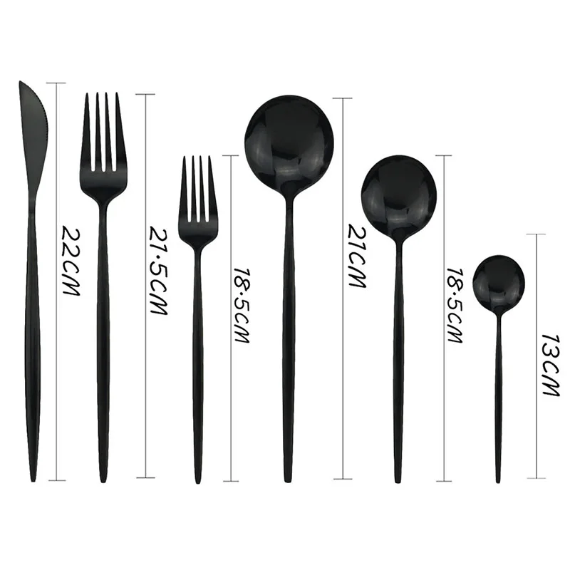 

5pcs Dinnerware Set Flatware Set Rainbow Stainless Steel Knife Fork Spoon Cutlery Set Kitchen Utensil Set Tableware Cutlery Set