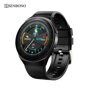 senbono mt3 bluetooth call round smart watch music player clock fitness tracker men women sport smartwatch for ios android phone free global shipping