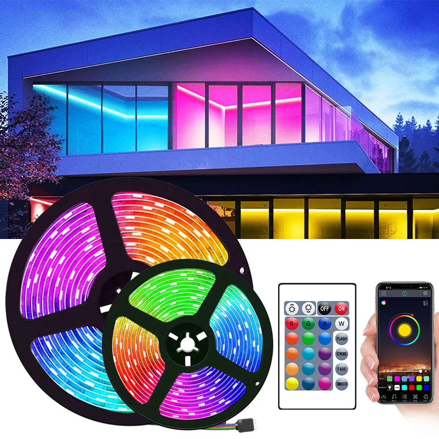 

Водонепроницаемая светодиодная ленсветильник RGB 5050, 15 м, 20 м, 5 м, 10 м