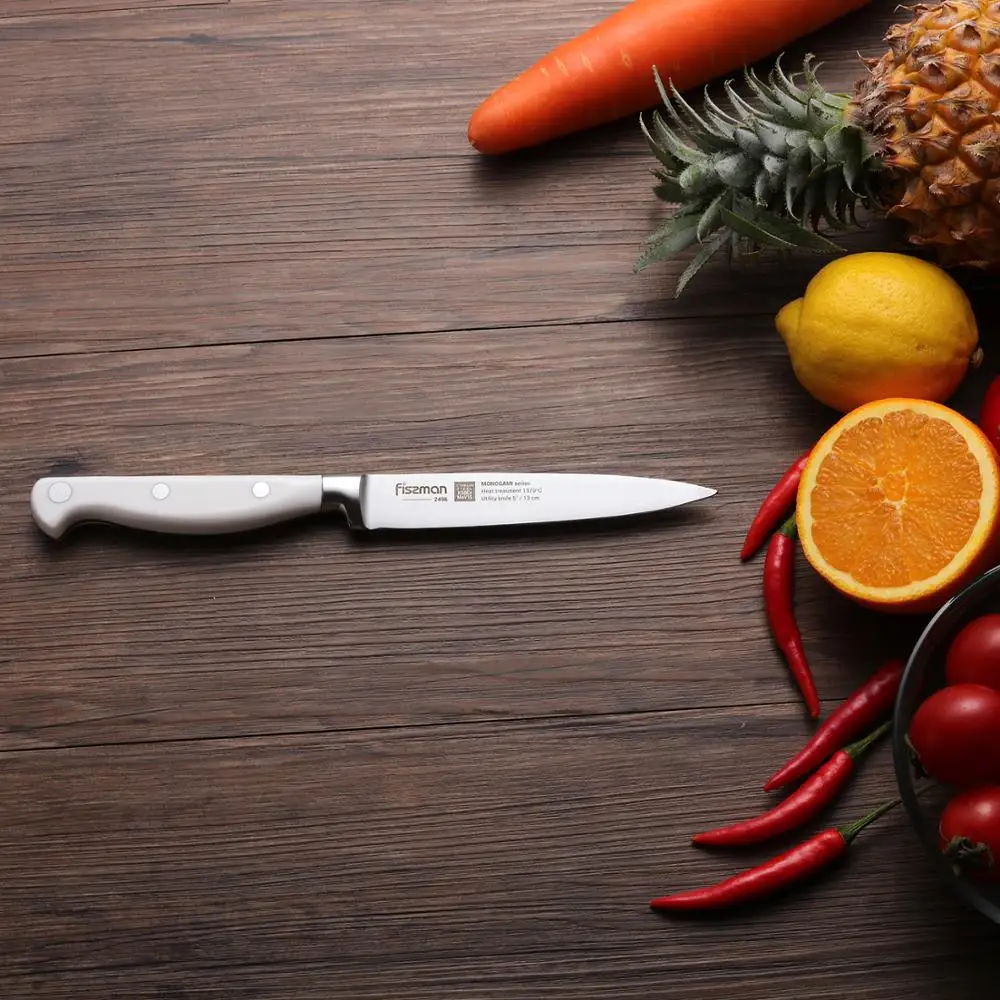 5 дюймовый универсальный нож FISSMAN серия MONOGAMI стальные кухонные ножи Germen|Кухонные