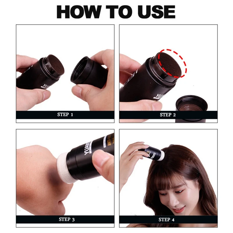 

Hot Sell Modified Cover Hairline Replacement Powder Natural Hairline Shadow Powder Growth Fiber Concealer Cover Styling Tools