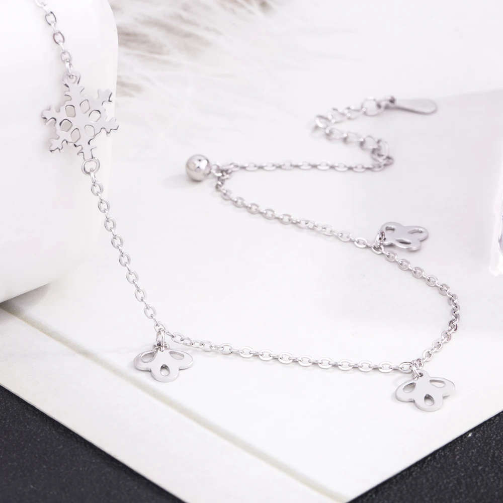 Браслет на ногу Женский из серебра 100% пробы в стиле бохо | Украшения и аксессуары