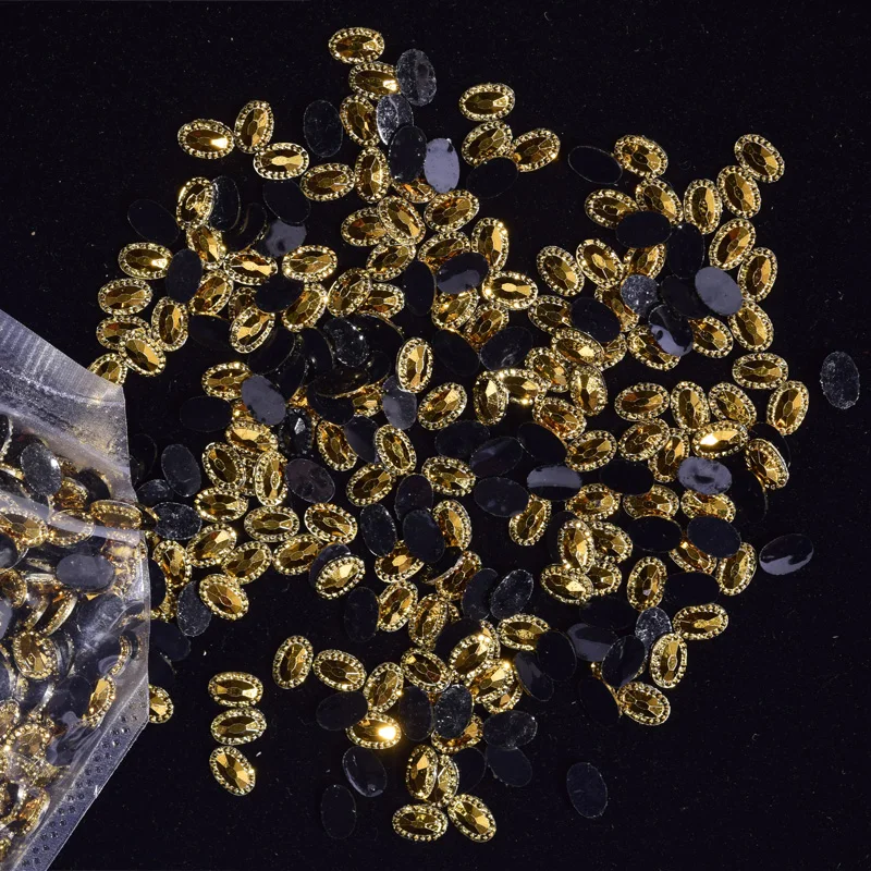 

1000Pcs/Pack Nail Jelly Crystals Rhinestones Water Drop/Round Shape Colorful Nail Gems AB Flatback Stones Resin Accessories ZD75