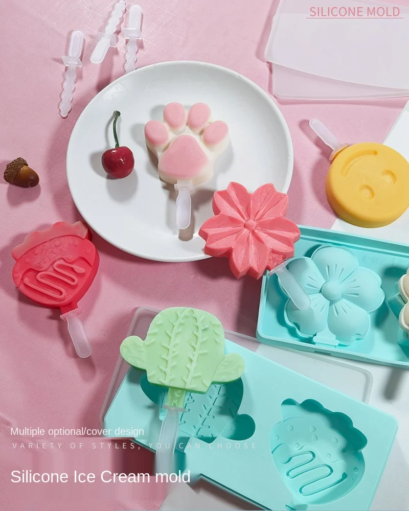 

Variety of Styles DIY Ice Candy Mold Ice Cube Summer Home Children Homemade Ice-cream Mold Making Box Refrigerator Fast Frozen