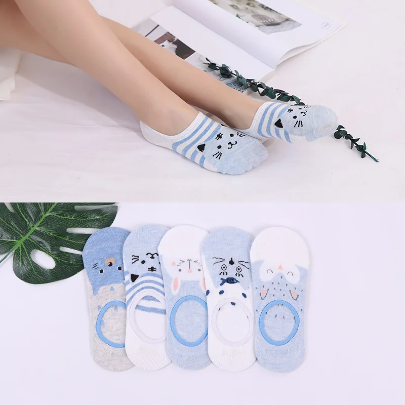 Сезон лето осень Женская обувь с низким вырезом лайнеры носки со скрытой