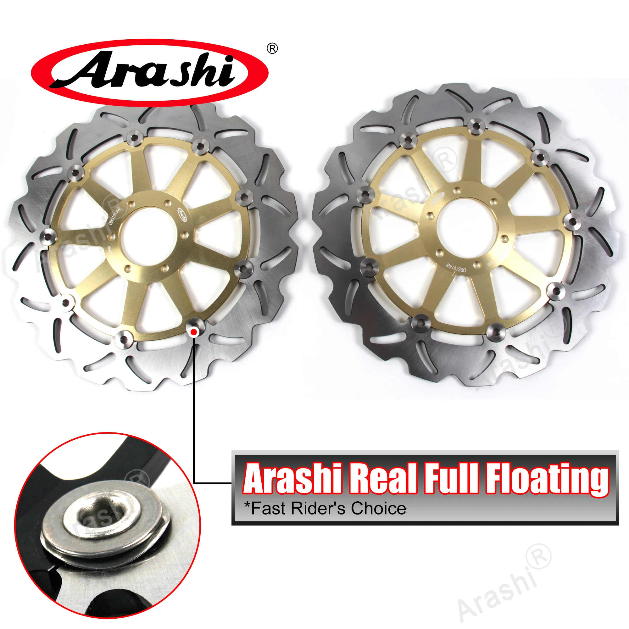 Arashi 320 мм 1 пара для DUCATI SPORT 800 2003 2004 / 748 SP 1995 1996 1997 SPS 1998 1999 CNC передние тормозные