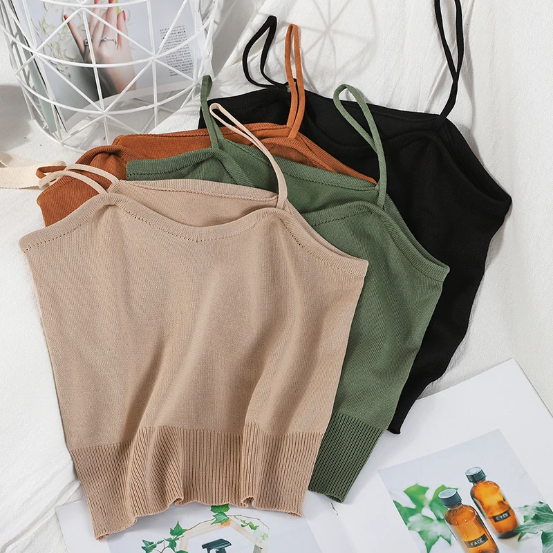 OUMEA трикотажные топы в рубчик весна-лето женские пикантные облегающие кроп-топы