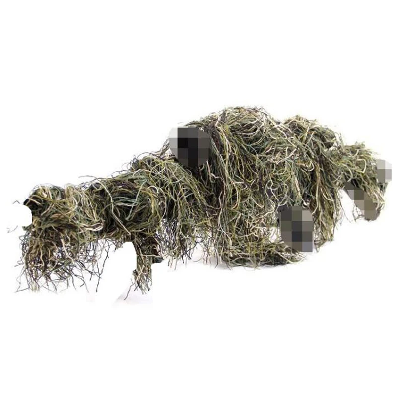 Hunting Rifle Wrap rope 3D Ghillie Suits Gun Cover For camouflage Yowie Sniper Paintball hunting clothing Camo | Спорт и развлечения