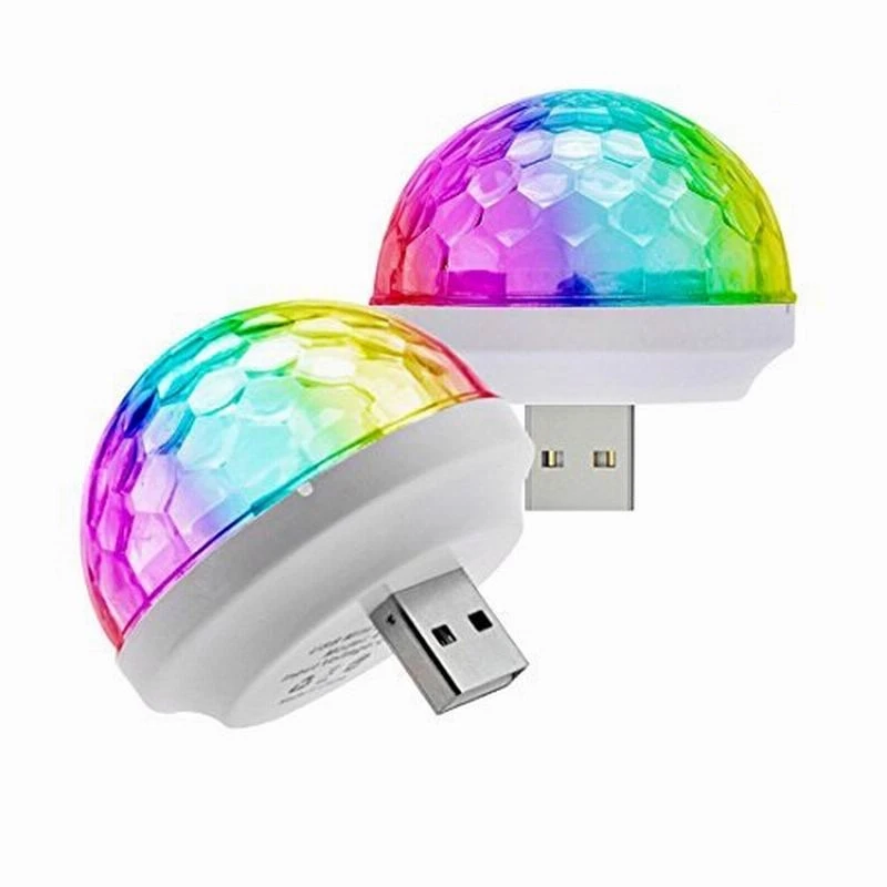 Мини USB led вечерние светильник s портативный хрустальный волшебный шар для дома