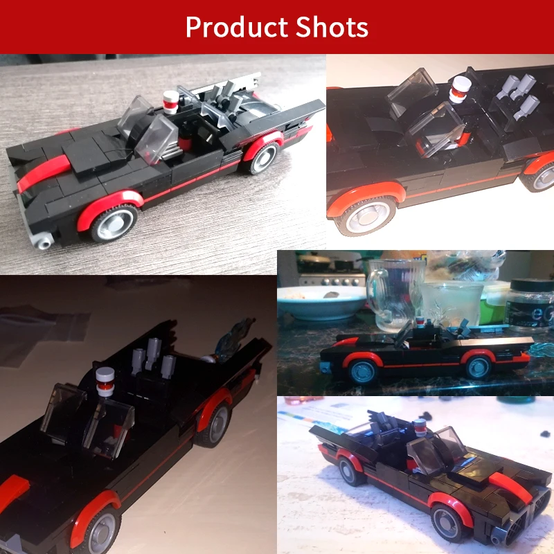 

MOC-7105 7116 Movie Action Figures Bat Car Set Building Blocks Kids Educational Toys Christmas Gifts DIY Supercar Bricks