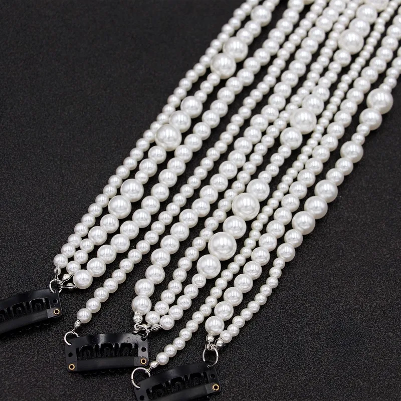 

Simulated Pearl Long Tassel/Chain Bridal Wedding Hair Combs Hair Accessories for Women Party Hair Clips Accessories Hair Jewelry