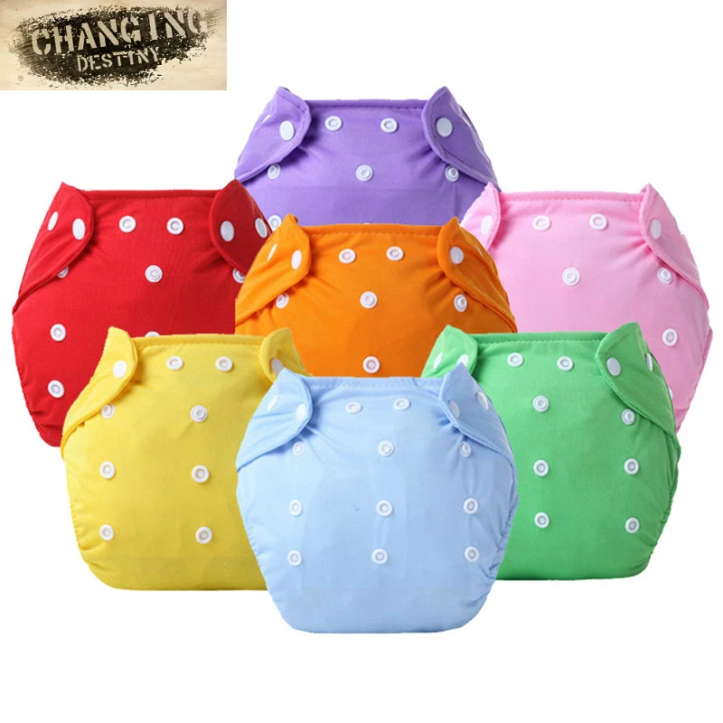 Многоразовые карманные подгузники с цветными кнопками очень мягкая детская