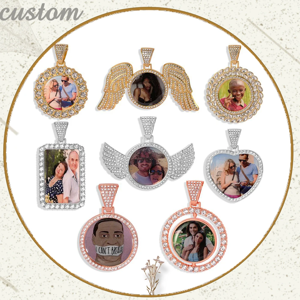 8 видов стилей настроить фото ожерелье для женщин и мужчин персонализированные