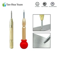 tao hua yuan 1pcs 130mm automatic center punch drill bit spring loaded for marking starting hole center pin punch drill bit aaaa