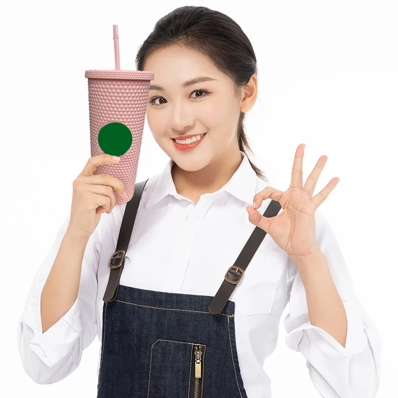 

710ml Diamond Radiant Durian Cup Straw Cup With Lid With Logo Reusable AS Material Tumbler Coffee Cup mug Dropship Wholesale