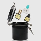 Контейнер для хранения клея для ресниц контейнер для клея подставка с активированным углем герметичная банка для хранения для наращивания ресниц долговечная в использовании