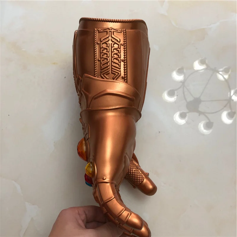 1: 1 светодиодный светильник Thanos Gauntlet War cosplay светодиодный перчатки костюм на Хэллоуин Подарочная бутафория
