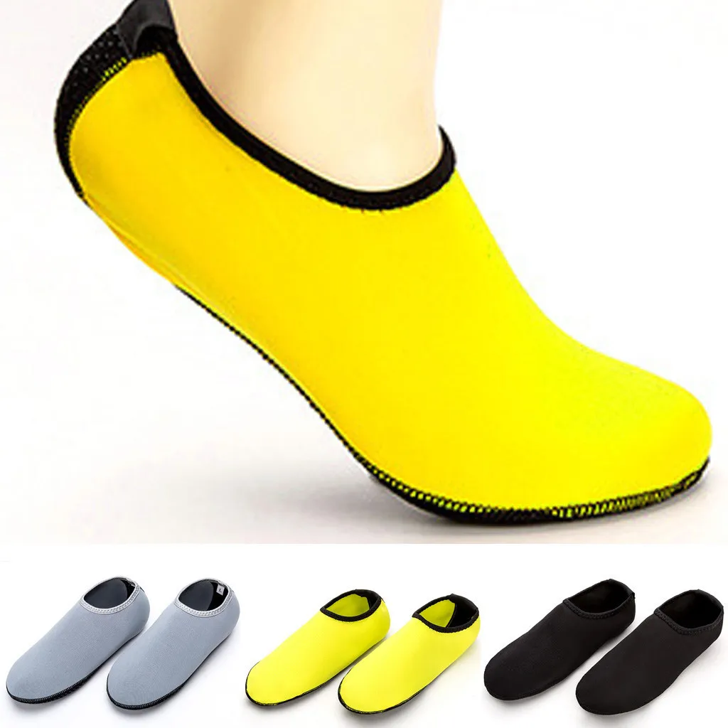 Мужские однотонные пляжные нескользящие спортивные носки для йоги пляжная обувь