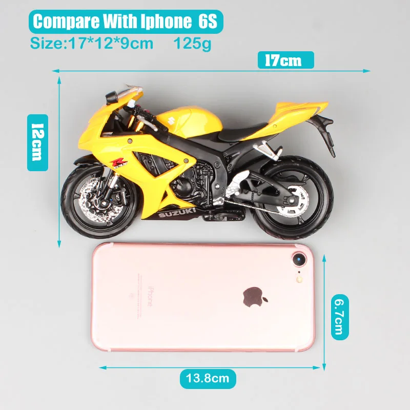 Masito 1/12 весы Suzuki GSXR600 GSX supersport Diecasts& Toy Vehicles модель мотоцикл игрушка миниатюрные сувенир для взрослых