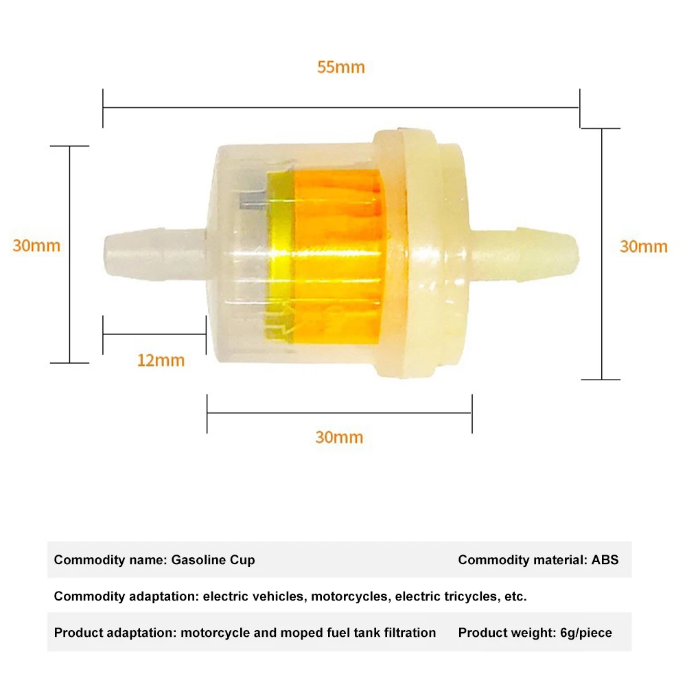 10 шт. мотоциклетный бензиновый топливный масляный фильтр для скутера мотоцикла