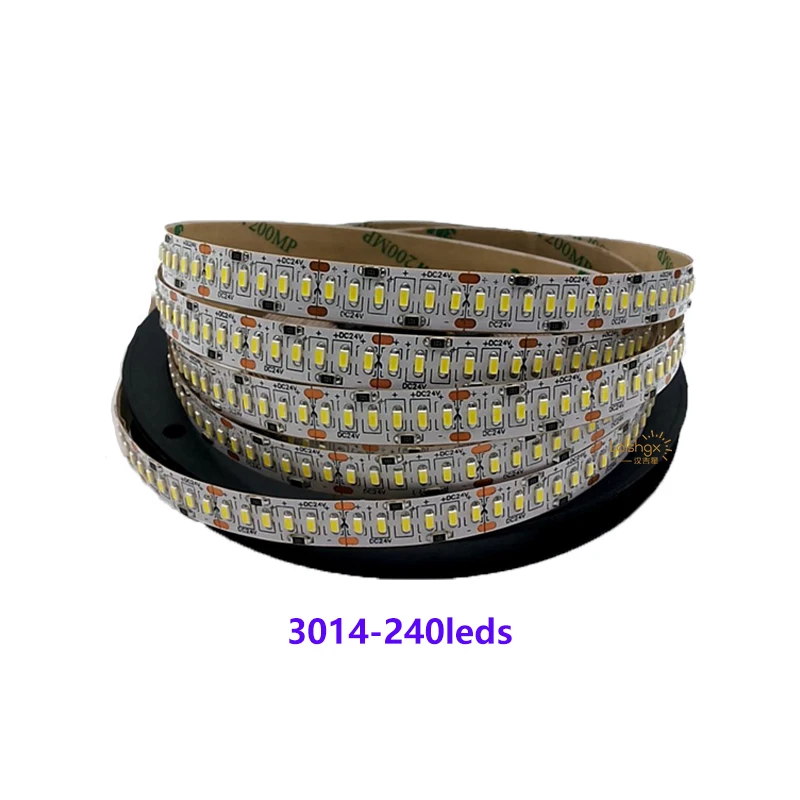 DC24V 3014 SMD 240 светодиодный/м 1200 светодиодный s высокая яркость IP20 не