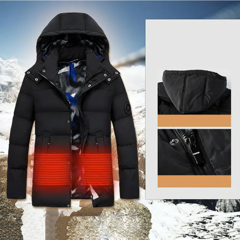 

Мужская зимняя уличная куртка без рукавов с подогревом умные рабочие пальто с USB Регулируемый контроль температуры безопасная одежда DSY036