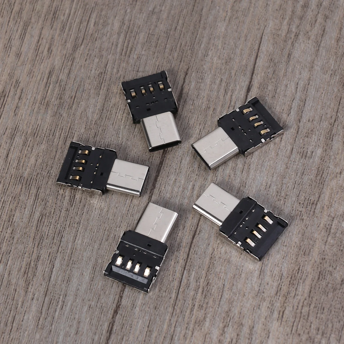 

5pcs Ultra Mini Type-C USB-C to USB 2.0 OTG Adapter for Cell Phone Tablet USB Cable Flash Disk
