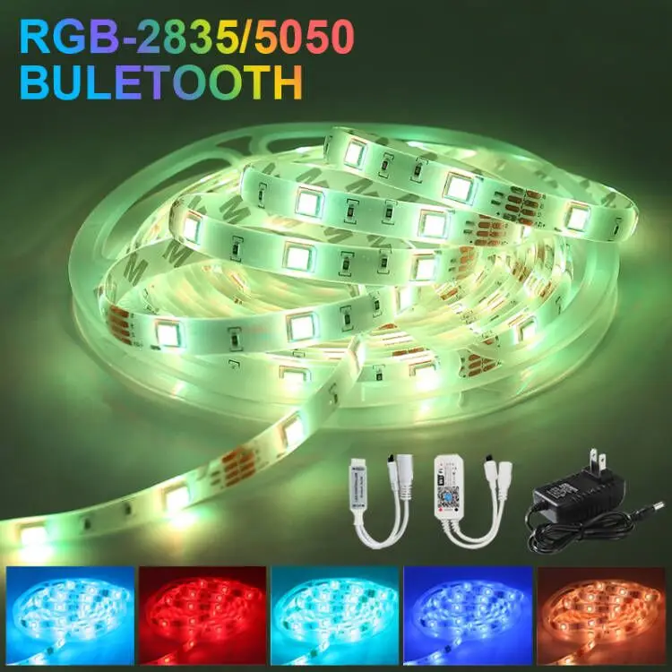

LED Strip Lights RGB 5050 Waterproof Flexible Ribbon 2835SMD Bluetooth Wifi Tape Diode DC 12V Bedroom Decoration luces Led Light