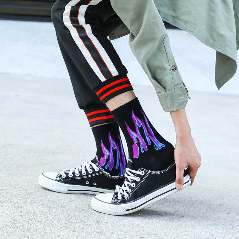 2 пар/лот в стиле &quotхип хоп&quot скейтборд уличной носки для мужчин из хлопка Акула