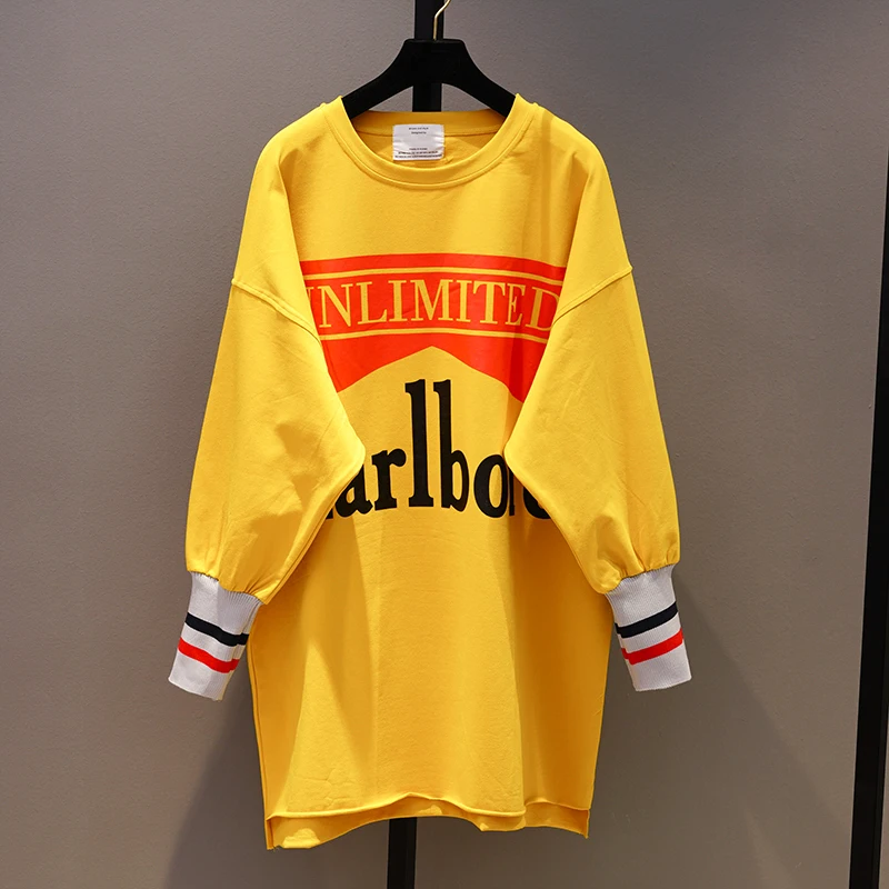 Harajuku женские футболки с шипами уличные свободные Tumblr Топы длинным рукавом 2019