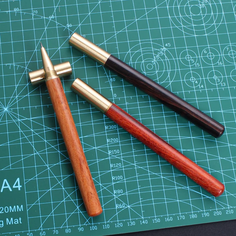 Pen-style hand-carved knife stickers hand account paper wooden handle small tip pen dual-use gel |