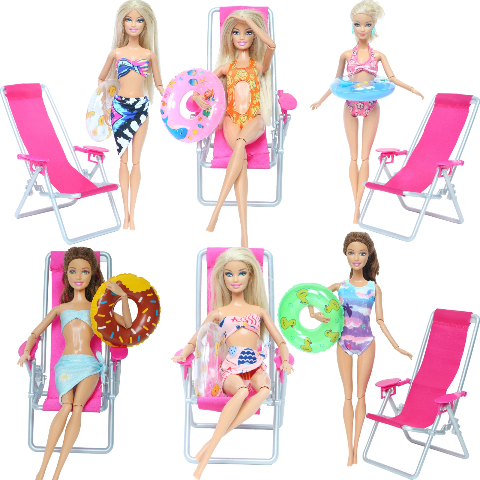 3 шт./компл. = 1 Модный купальник бикини + случайный спасательный круг складной