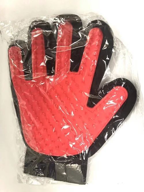 Red right Перчатки для кошек, щетка для домашних собак, самоуход за кошкой, линяющие перчатки для ванны для собак, товары для уборки кошек, перчатки для домашних животных, аксессуары для собак - Цвет: Red right