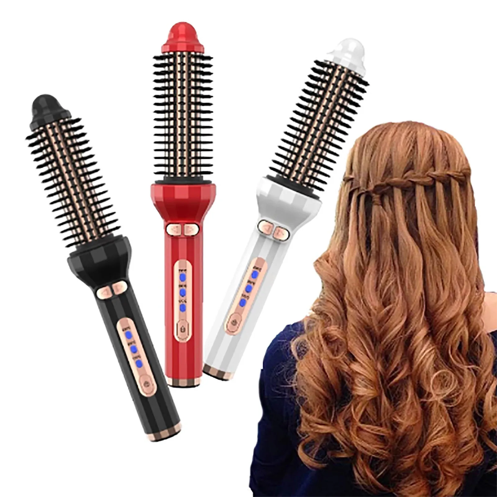 

Automatic Hair Dryer Roller Hair Curling Iron Electric Hair Curler Auto Rotating Hot Air Brush For Blow Dry Waves Curls Comb#db4