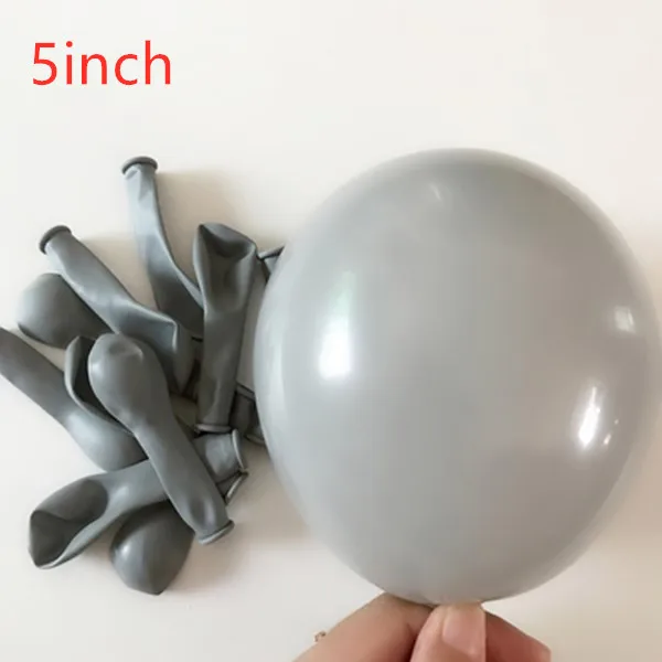 as picture 20pcs 5/10/12inch gray ink blue matte macaron 24 inch transparent BoBo balloon wedding decoration birthday party supplies - Цвет: as picture