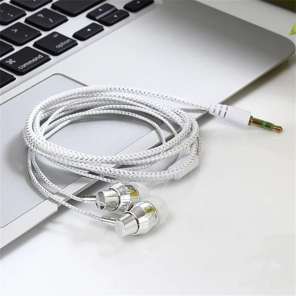 Универсальные стереонаушники-вкладыши 3 5 мм металлические наушники-вкладыши с