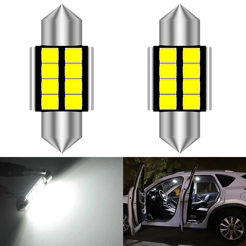 

10pcs C5W C10W led CanBus bulb 31mm 36mm 39mm 42mm 2835 SMD LED Festoon Car Interior Lights Reading Dome License Plate Lamps