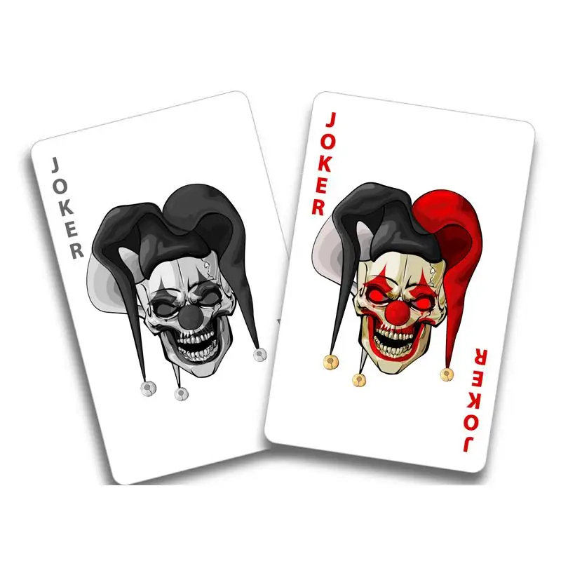 

RuleMyLife 16.1CM*12.5CM Joker Clown Circus Playing Cards Creepy Decal PVC Motorcycle Car Sticker 11-00787