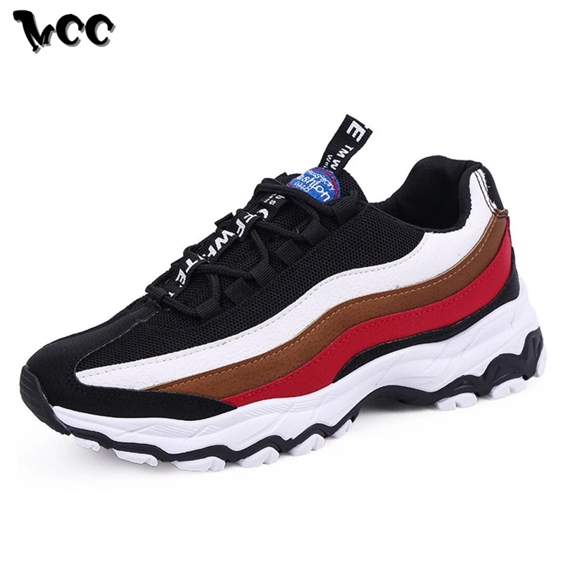 Men Shoes 2020 New Arrival Chunky Sneakers Lace-up Casual Platform Mixed Color Breathable Adult Male Tenis Footwear | Обувь