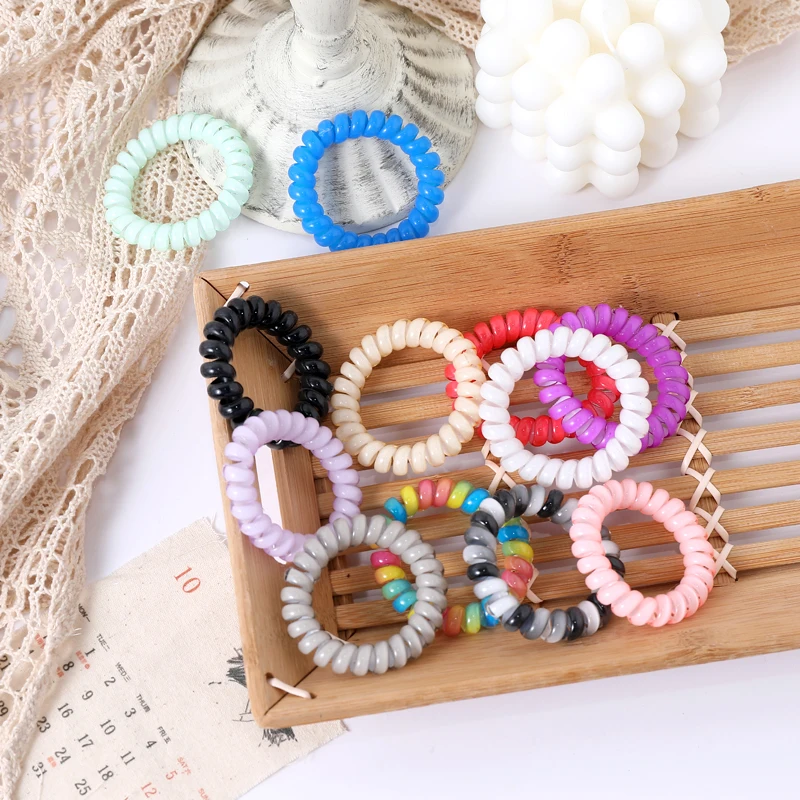 Женские резинки для волос конский хвост разноцветные телефона 5 шт./компл. см| |