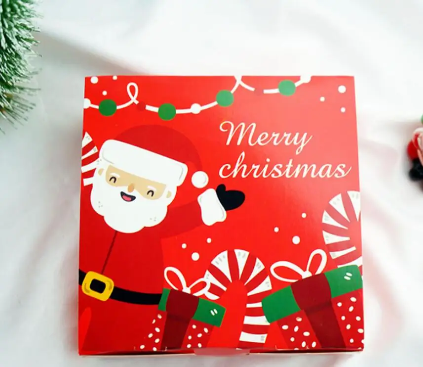 

Packing Box Favours Candy Boxes Treat Paper Pack Christmas Gift Boxes Party Sweet Biscuit 5PCS