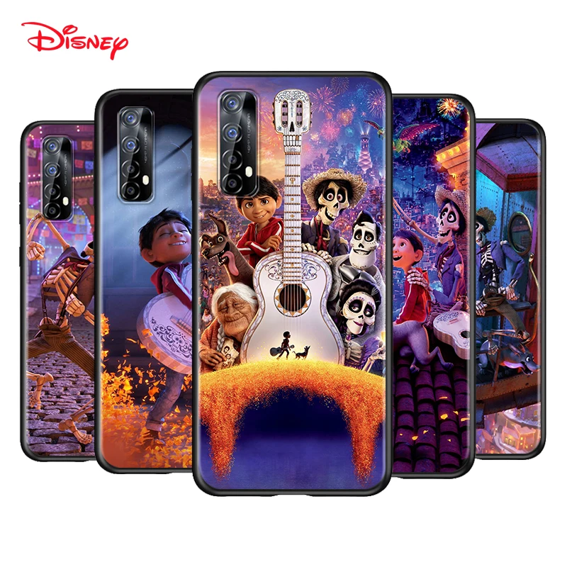 

Silicone Black Cover Disney Movie-Coco For Realme 2 3 3i 5 5S 5i 6 6i 6S 7 Global X7 Pro 5G Phone Case Shell