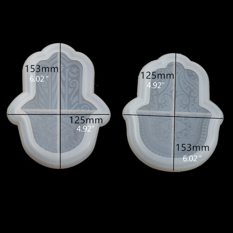 Хамса ручной поднос смолы формы ладони амулет эпоксидная смола форма держатель