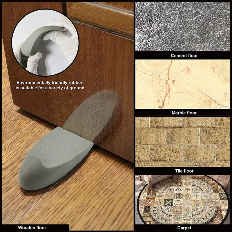 Резиновые заглушки для дверей дверных клинов сверхпрочные дверные ограничители