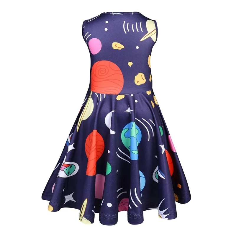 Одежда для маленьких девочек летнее платье с маленькой русалочкой платья 3D