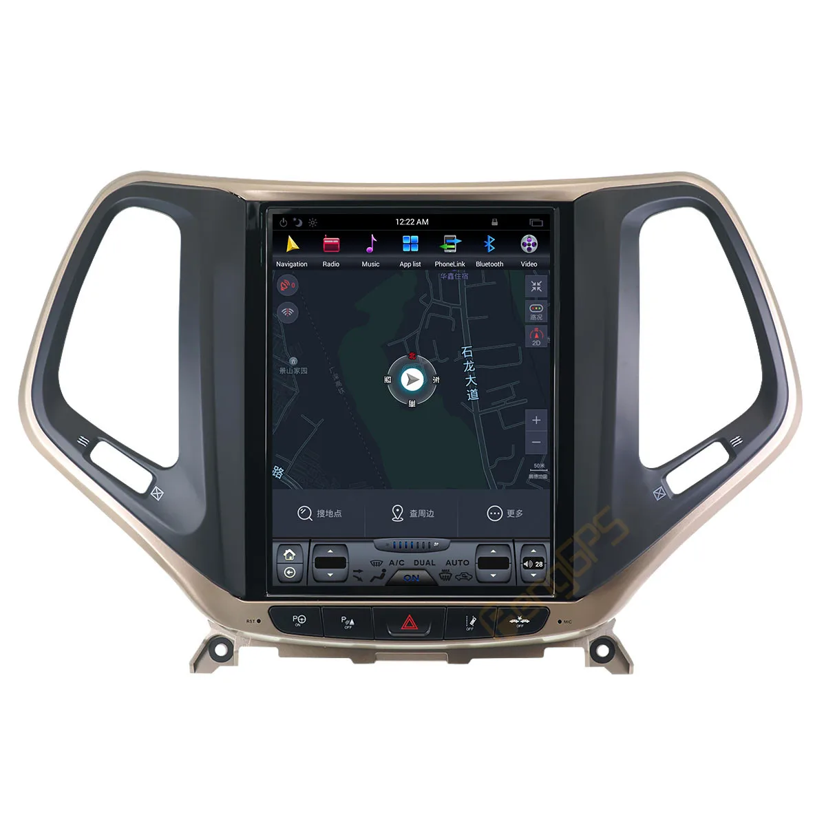 Автомагнитола для JEEP Cherokee 2014-2019 Android мультимедийный плеер стерео экран Tesla аудио