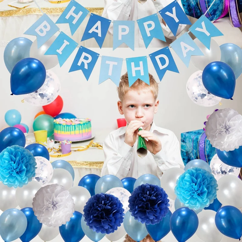 Набор латексных воздушных шаров из 47 предметов баннер на день рождения идеально