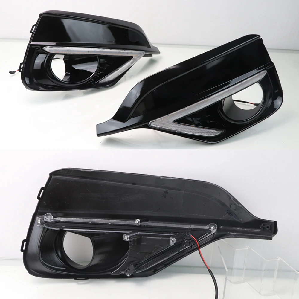 CSCSNL 1 пара указателей поворота желтого цвета автомобильные ДХО для Honda Fit Jazz Sport RS